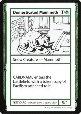 Domesticated Mammoth (No PW Symbol) card from Mystery Booster: Convention Edition Exclusives