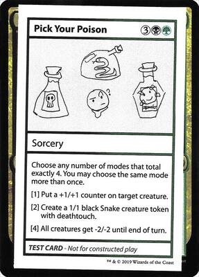 Pick Your Poison (No PW Symbol) card from Mystery Booster: Convention Edition Exclusives