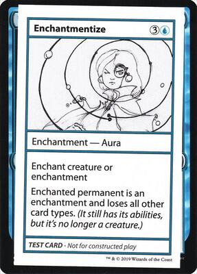 Enchantmentize (No PW Symbol) card from Mystery Booster: Convention Edition Exclusives