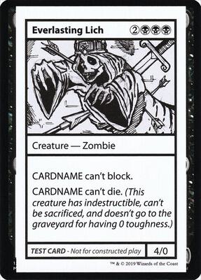 Everlasting Lich (No PW Symbol) card from Mystery Booster: Convention Edition Exclusives