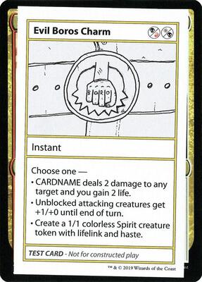 Evil Boros Charm (No PW Symbol) card from Mystery Booster: Convention Edition Exclusives