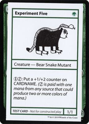 Experiment Five (No PW Symbol) card from Mystery Booster: Convention Edition Exclusives