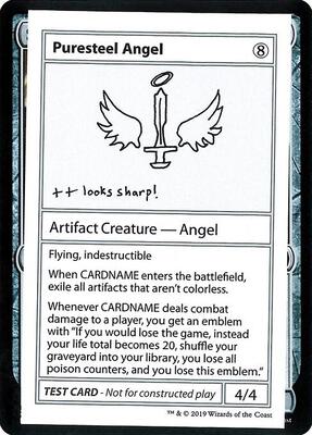 Puresteel Angel (No PW Symbol) card from Mystery Booster: Convention Edition Exclusives