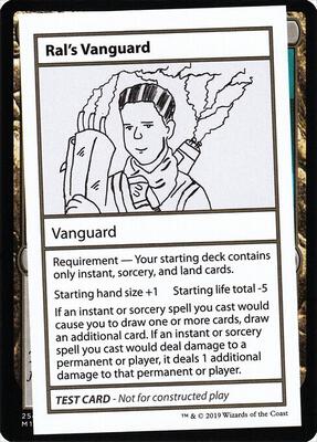 Ral's Vanguard (No PW Symbol) card from Mystery Booster: Convention Edition Exclusives