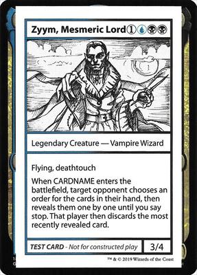 Zyym, Mesmeric Lord (No PW Symbol) card from Mystery Booster: Convention Edition Exclusives
