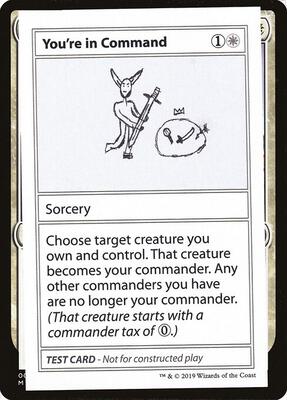 You're In Command (No PW Symbol) card from Mystery Booster: Convention Edition Exclusives