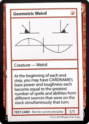 Geometric Weird (No PW Symbol) card from Mystery Booster: Convention Edition Exclusives
