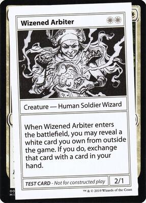 Wizened Arbiter (No PW Symbol) card from Mystery Booster: Convention Edition Exclusives
