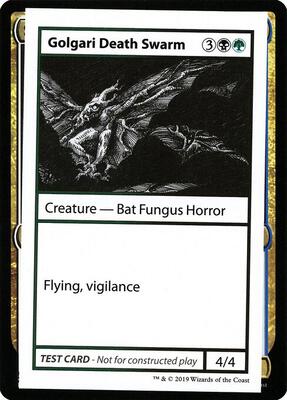 Golgari Death Swarm (No PW Symbol) card from Mystery Booster: Convention Edition Exclusives
