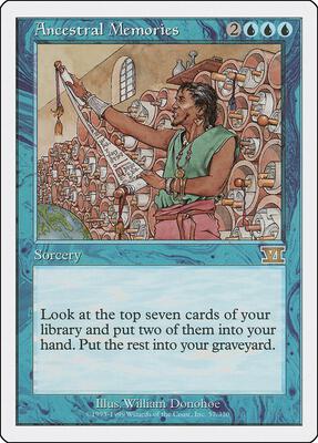 Ancestral Memories card from Classic Sixth Edition