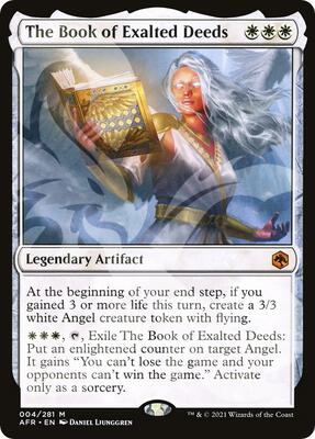 The Book of Exalted Deeds card from AFR Ampersand Promos