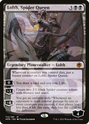 Lolth, Spider Queen card from AFR Ampersand Promos