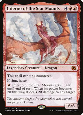 Inferno of the Star Mounts card from AFR Ampersand Promos