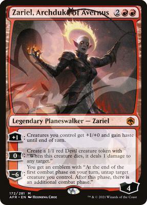 Zariel, Archduke of Avernus card from AFR Ampersand Promos