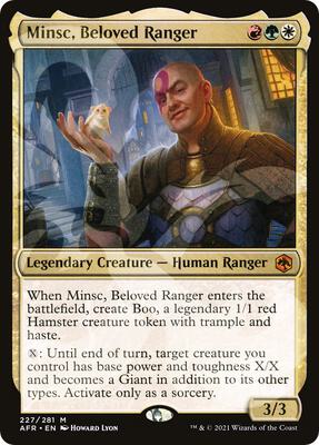 Minsc, Beloved Ranger card from AFR Ampersand Promos