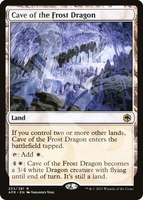 Cave of the Frost Dragon card from AFR Ampersand Promos