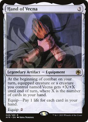 Hand of Vecna card from AFR Ampersand Promos