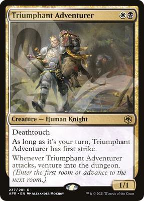 Triumphant Adventurer card from AFR Ampersand Promos
