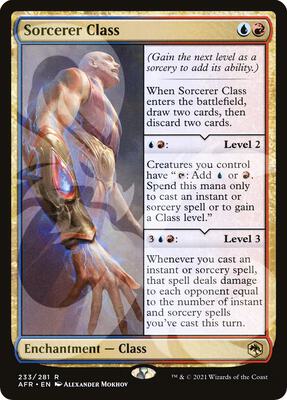 Sorcerer Class card from AFR Ampersand Promos