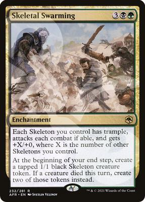 Skeletal Swarming card from AFR Ampersand Promos