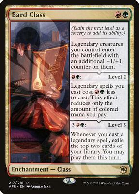 Bard Class card from AFR Ampersand Promos