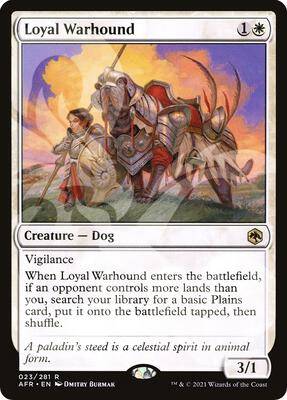 Loyal Warhound card from AFR Ampersand Promos