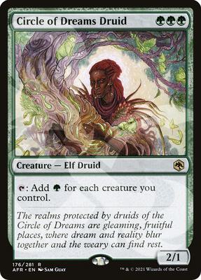 Circle of Dreams Druid card from AFR Ampersand Promos