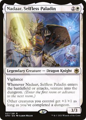 Nadaar, Selfless Paladin card from AFR Ampersand Promos