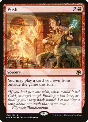 Wish card from AFR Ampersand Promos