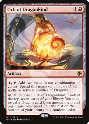 Orb of Dragonkind card from AFR Ampersand Promos