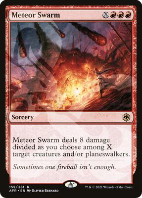Meteor Swarm card from AFR Ampersand Promos
