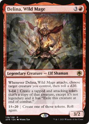 Delina, Wild Mage card from AFR Ampersand Promos