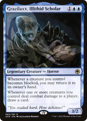 Grazilaxx, Illithid Scholar card from AFR Ampersand Promos