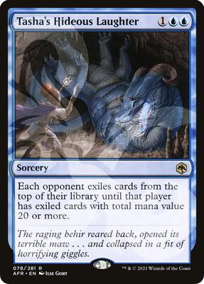 Tasha's Hideous Laughter card from AFR Ampersand Promos