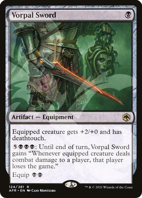 Vorpal Sword card from AFR Ampersand Promos