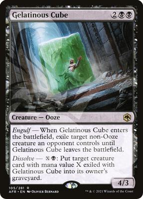 Gelatinous Cube card from AFR Ampersand Promos