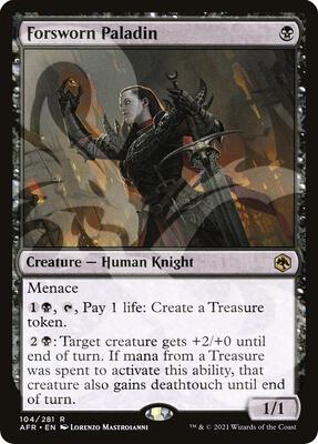 Forsworn Paladin card from AFR Ampersand Promos