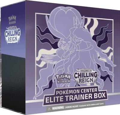 Chilling Reign Pokemon Center Elite Trainer Box [Shadow Rider Calyrex] (Exclusive) card from SWSH06: Chilling Reign