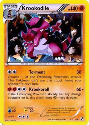 Krookodile - 65/114 (Cracked Ice Holo) card from Blister Exclusives