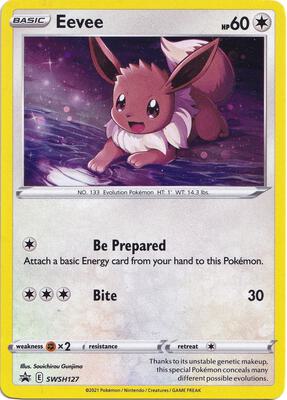 Eevee - SWSH127 card from SWSH: Sword & Shield Promo Cards