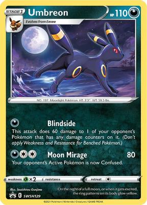 Umbreon - SWSH129 card from SWSH: Sword & Shield Promo Cards