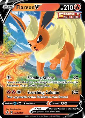 Flareon V - SWSH149 card from SWSH: Sword & Shield Promo Cards