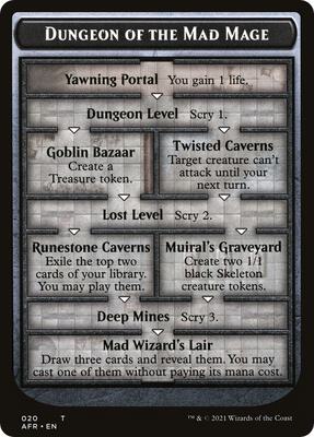 Dungeon of the Mad Mage // Tomb of Annihilation Double-Sided Token card from Adventures in the Forgotten Realms