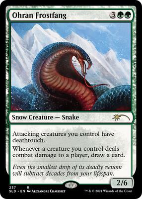 Ohran Frostfang card from Secret Lair Drop Series