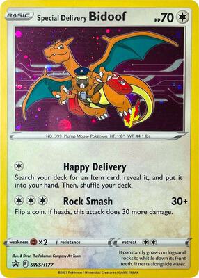Special Delivery Bidoof card from SWSH: Sword & Shield Promo Cards