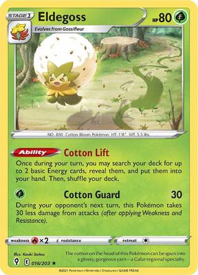 Eldegoss - 016/203 card from Deck Exclusives