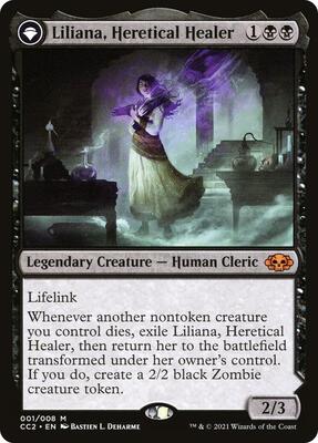 Liliana, Heretical Healer card from Commander Collection: Black