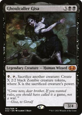 Ghoulcaller Gisa card from Commander Collection: Black