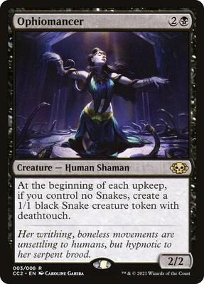 Ophiomancer card from Commander Collection: Black