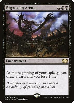 Phyrexian Arena card from Commander Collection: Black